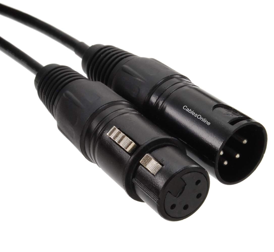 Amazon.com: CablesOnline, 2ft. XLR 4-Pin Female to XLR 4-Pin Male